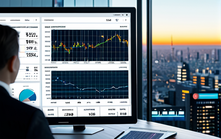 팩터 투자와 인공지능의 융합 - AI-Powered Investment Analysis**
"A sophisticated AI dashboard displaying financial data, charts, a...