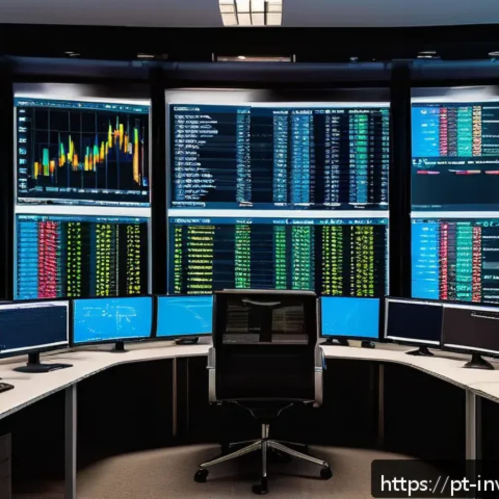 팩터 투자와 장기적인 투자 전략 - A sophisticated financial analyst working in a modern São Paulo office, surrounded by multiple large...